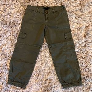 Olive Capri Jogger Pants